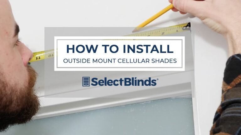 How to Install Cellular Shades Outside Mount