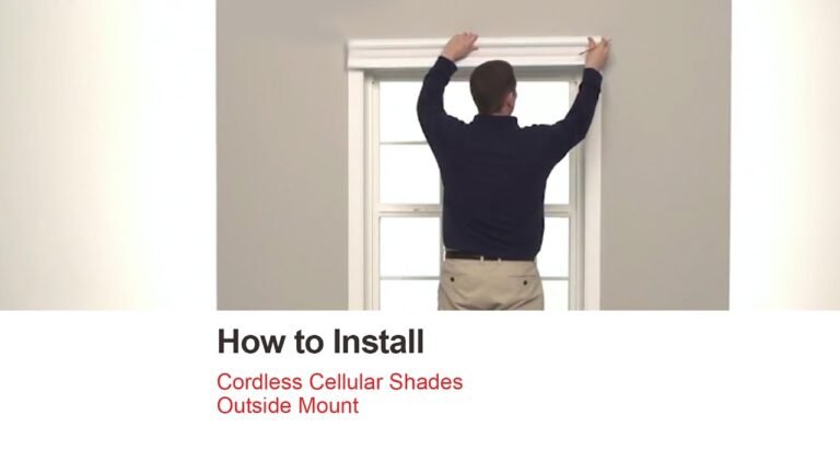 How to Install Cordless Cellular Shades – Outside Mount