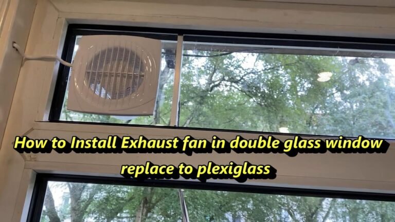 How to Install Exhaust Fan in Bathroom Window