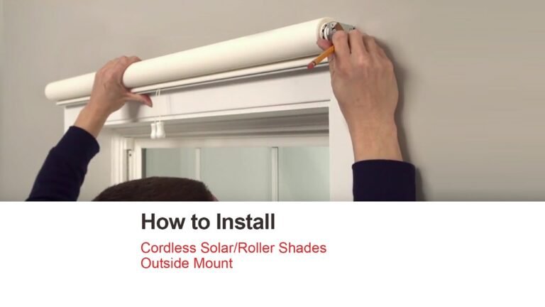 How to Install Roller Blinds Outside Mount