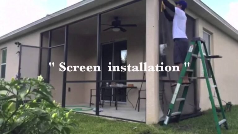 How to Install Screen Patio