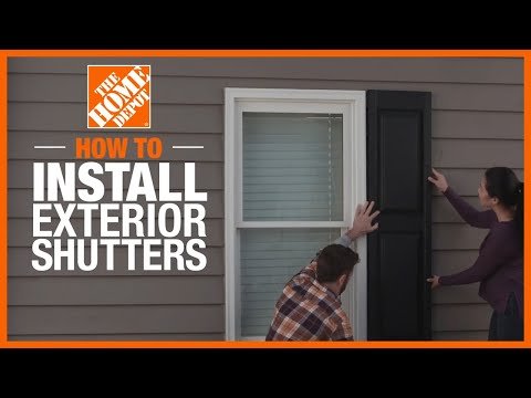 How to Install Shutters on Siding