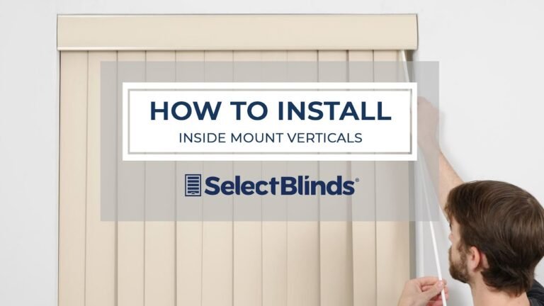 How to Install Vertical Blinds