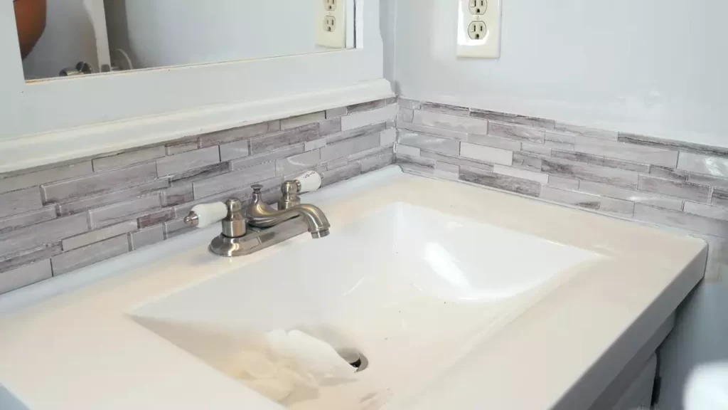 How to Install a Tile Backsplash in Bathroom