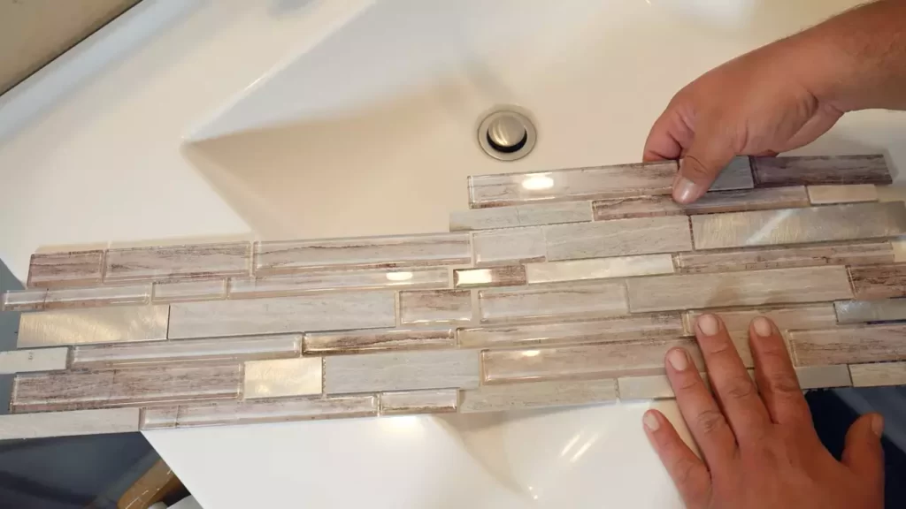 How to Install a Tile Backsplash in Bathroom