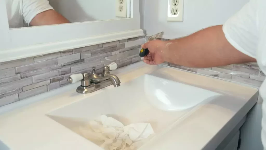 How to Install a Tile Backsplash in Bathroom